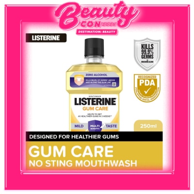 LISTERINE Listerine Gum Care Zero Alcohol / Alcohol free Mouthwash 250ml for Gum Care, Fresh Breath