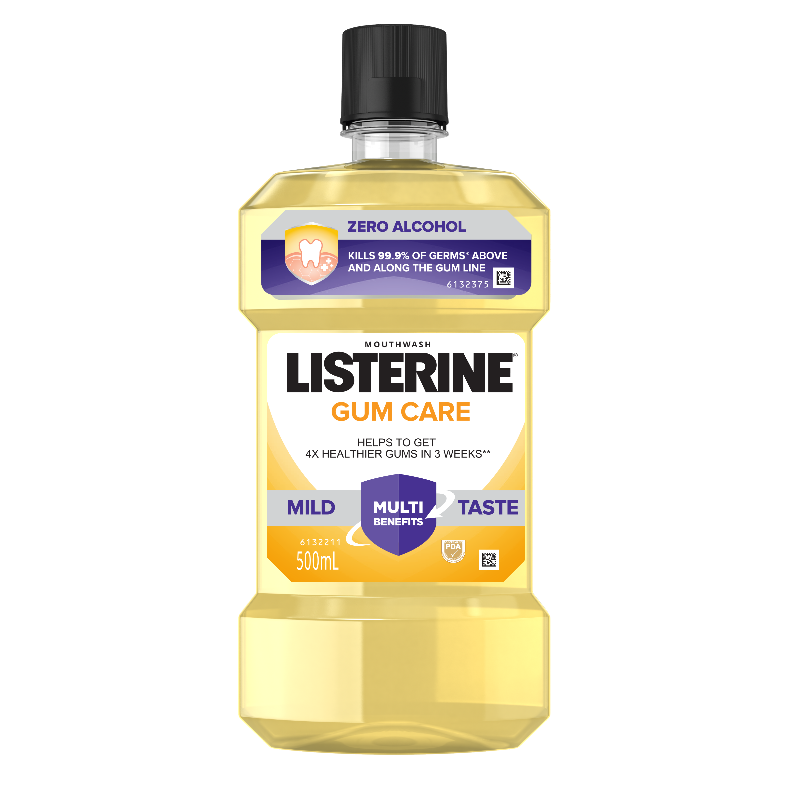 Listerine Gum Care Zero Alcohol / Alcohol free Mouthwash 250ml for Gum Care, Fresh Breath