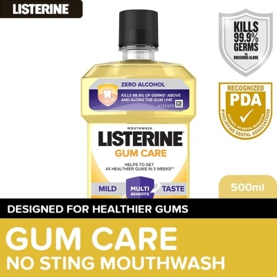 LISTERINE Listerine Gum Care Zero Alcohol / Alcohol free Mouthwash 250ml for Gum Care, Fresh Breath