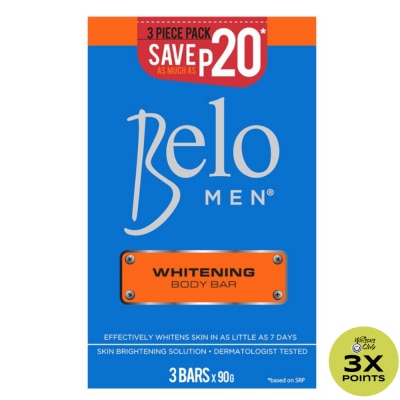 BELO Men Whitening Body Bar 90g 3pc Pack