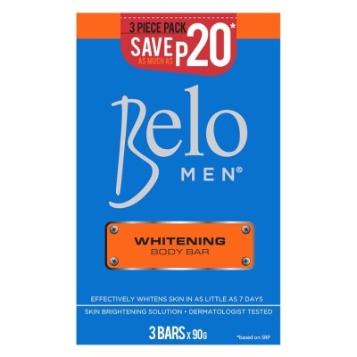 BELO Men Whitening Body Bar 90g 3pc Pack