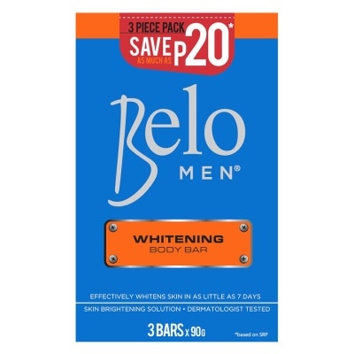 BELO Men Whitening Body Bar 90g 3pc Pack