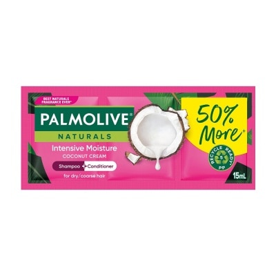 PALMOLIVE Naturals Intensive Moisture Shampoo & Conditioner Triples 15mlx6s