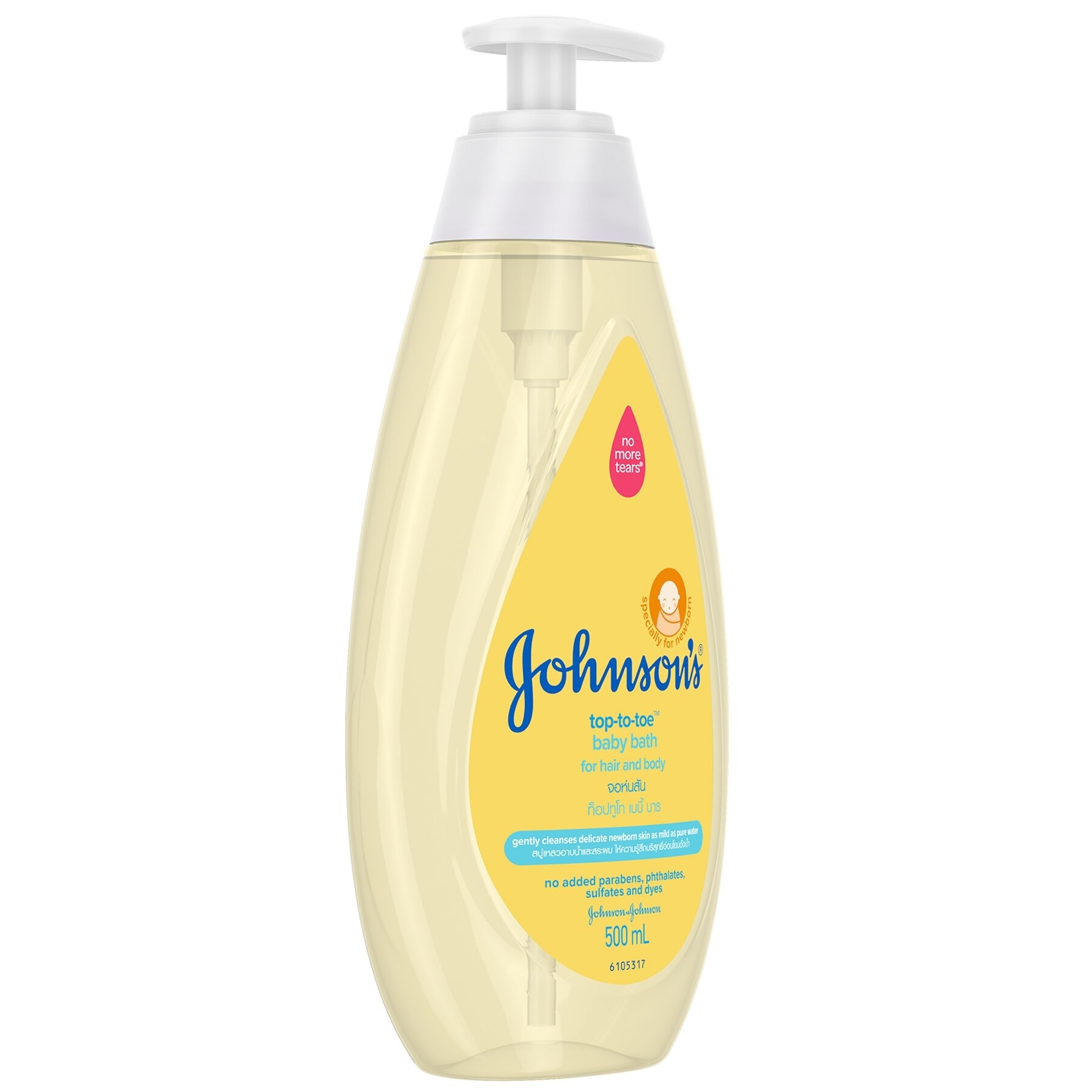 Johnson's Top to Toe Baby Wash 500ml-Newborn,Baby Essentials,Baby Care,Baby Bath,Body Wash For Baby