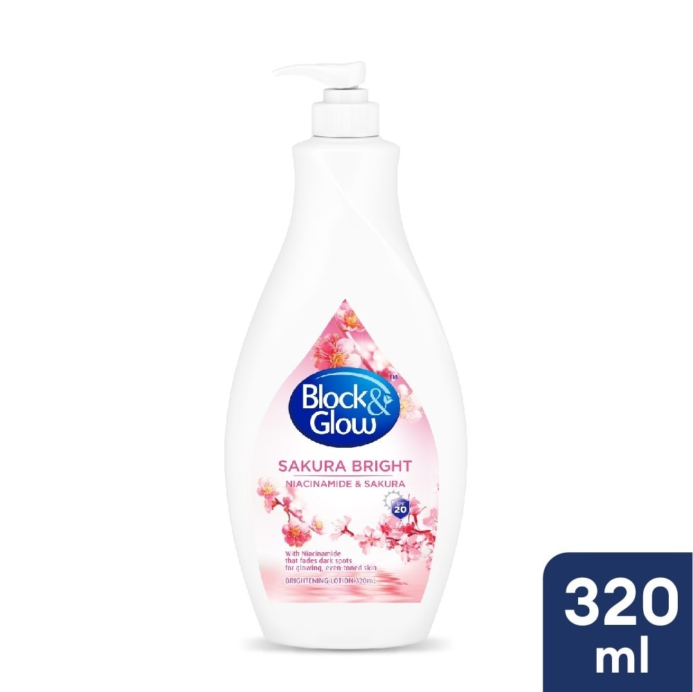 BLOCK N GLOW Sakura White Brightening Lotion 320ml