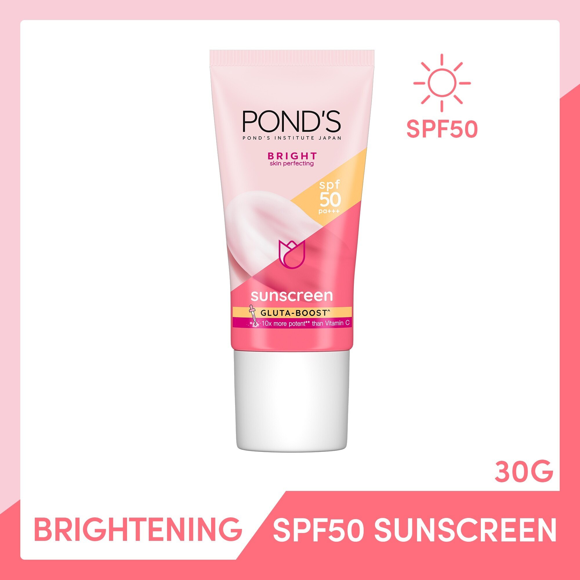 PONDS Ponds White Beauty Daily Whitening Sun Protect SPF50 30g Watsons Philippines