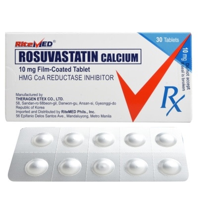 RITEMED Rosuvastatin 10mg 1 Tablet [PRESCRIPTION REQUIRED]