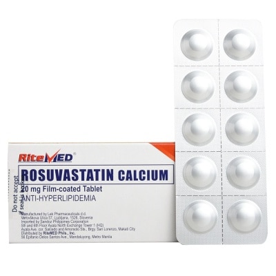 RITEMED Rosuvastatin 20mg 1 Tablet [PRESCRIPTION REQUIRED]