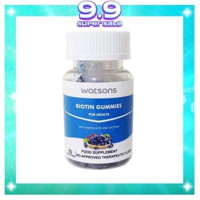 WATSONS GENERICS WATSONS GENERICS Biotin Gummies with Amino Acid and Lecithin for Adults (Expiry: January 3, 2026)