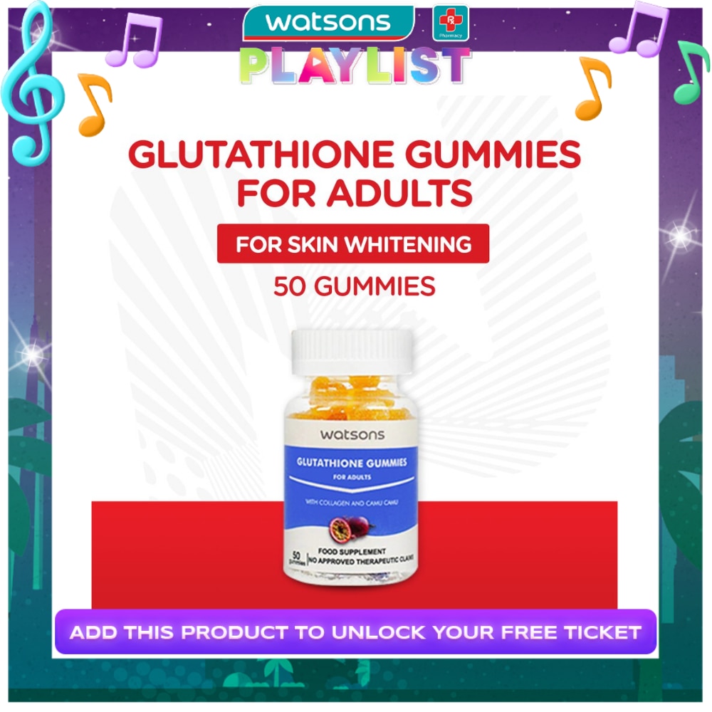 WATSONS GENERICS Glutathione Gummies with Collagen and Camu Camu for Adults (Expiry: Dec. 13, 2025)