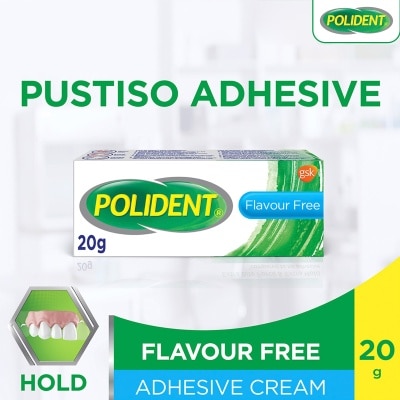 POLIDENT Denture Adhesive Flavor Free 20g