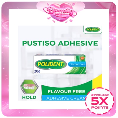 POLIDENT - Denture Adhesive Flavor Free 20g