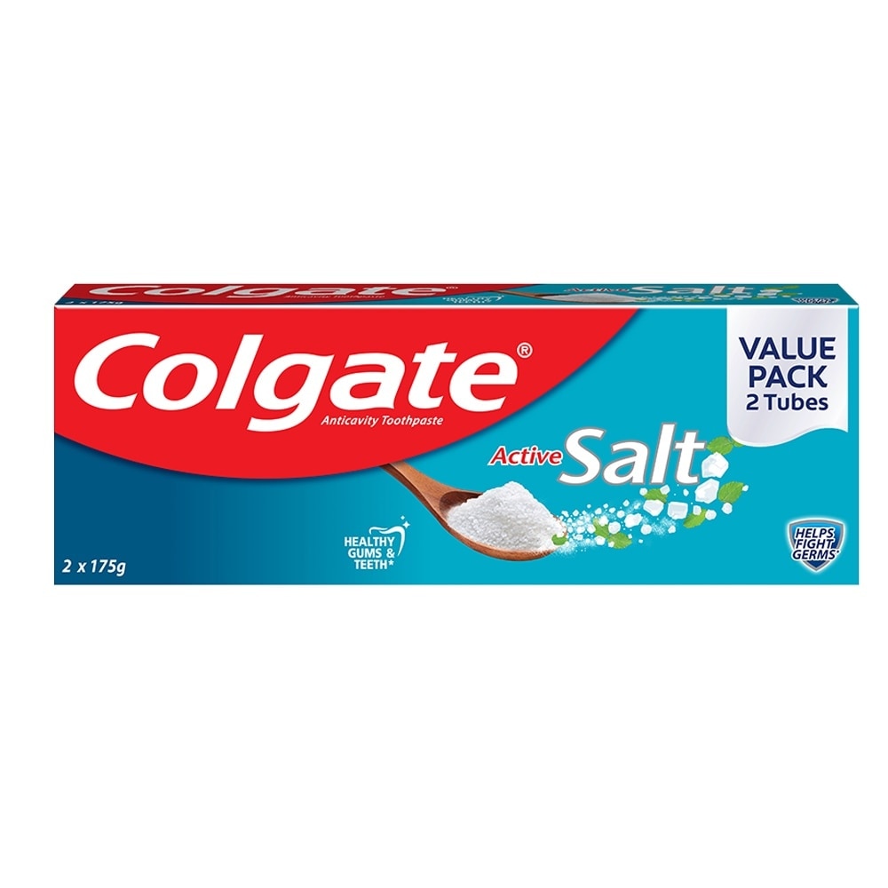 Colgate Active Salt Natural Toothpaste 175g Twin Pack