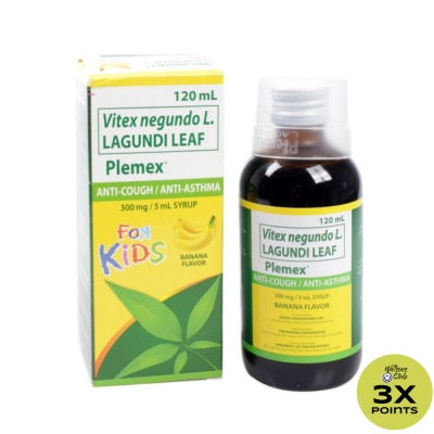 PLEMEX Syrup Banana Kids 300mg/5mL 120mL