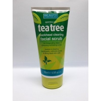 BEAUTY FORMULA Tea Tree Blackhead Clearing Facial Scrub 150ml