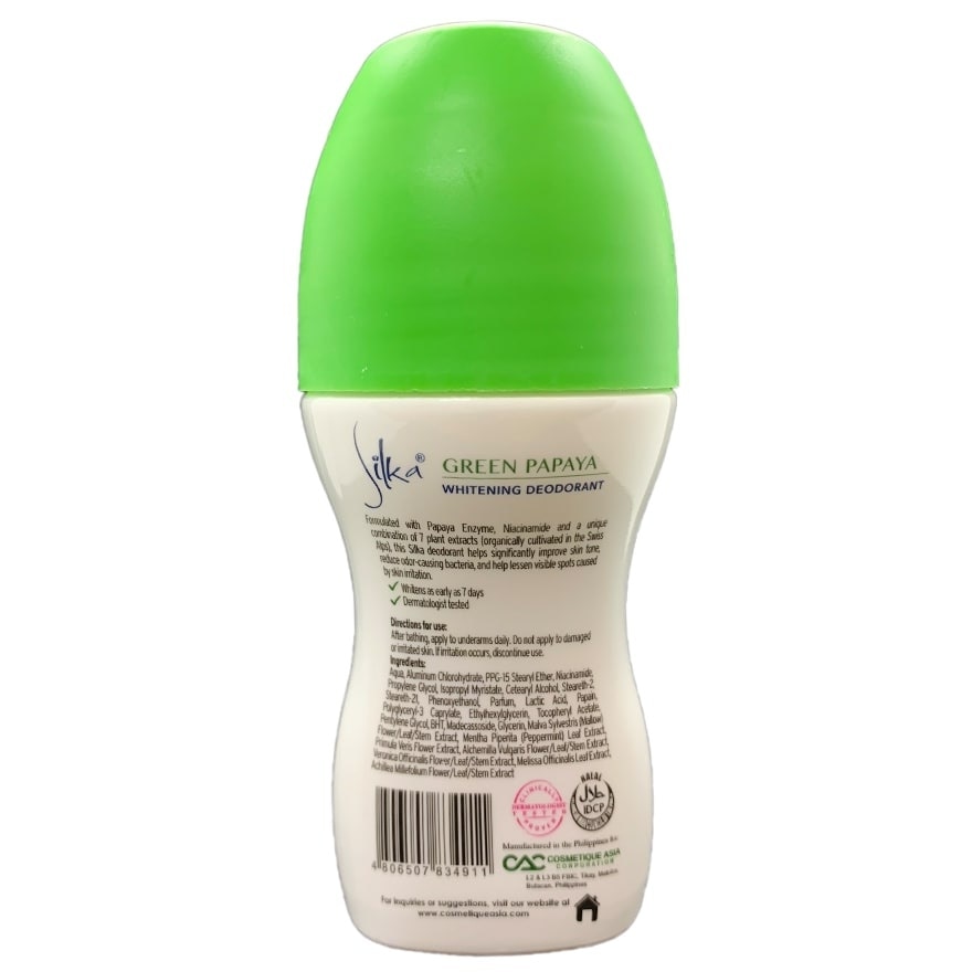 SILKA Green Papaya Whitening Deodorant 25ml