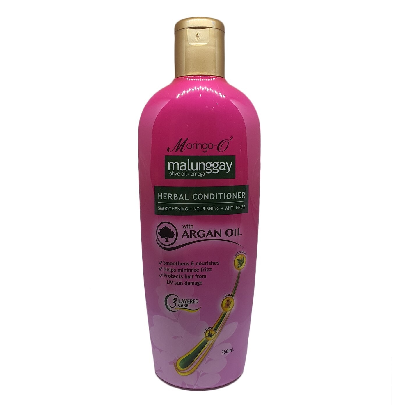 Moringa-O2 Herbal Anti-Frizz Conditioner with Argan Oil 350ml