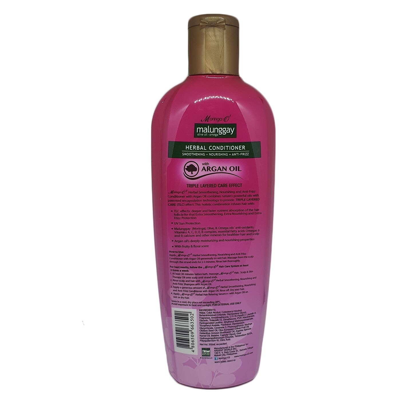 Moringa-O2 Herbal Anti-Frizz Conditioner with Argan Oil 350ml