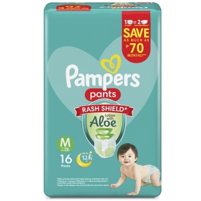 PAMPERS Baby Dry Pants Economy Diaper Medium 16s