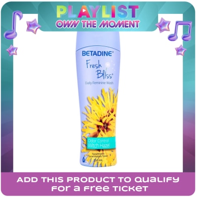 BETADINE - Fresh Bliss Daily Feminine Wash Odor Control Witch Hazel 250ml