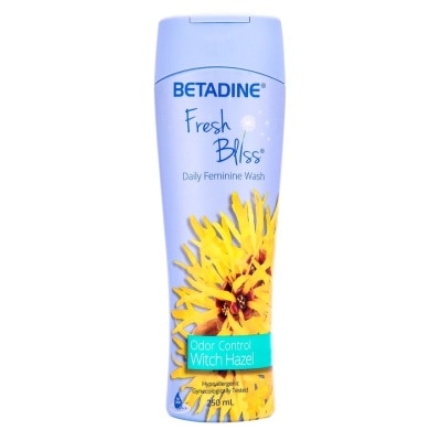 BETADINE Fresh Bliss Daily Feminine Wash Odor Control Witch Hazel 250ml