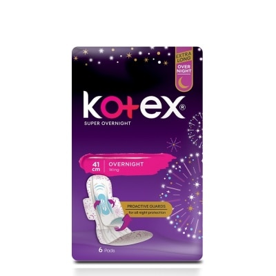 KOTEX Super Overnight with Wings 41cm 6 Pads