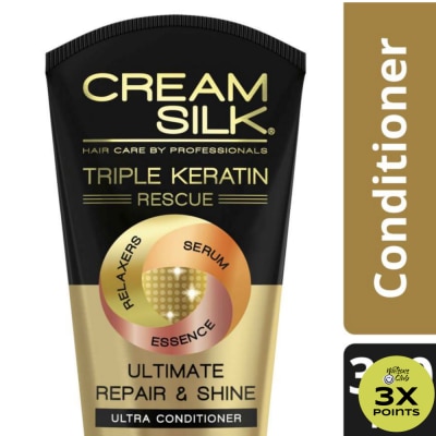 CREAMSILK Cream Silk Triple Keratin Rescue Conditioner Ultimate Repair & Shine 340ML
