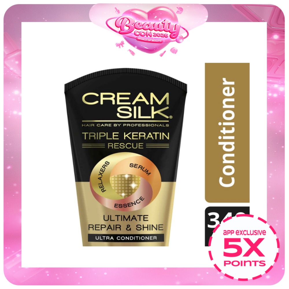 Cream Silk Triple Keratin Rescue Conditioner Ultimate Repair & Shine 340ML