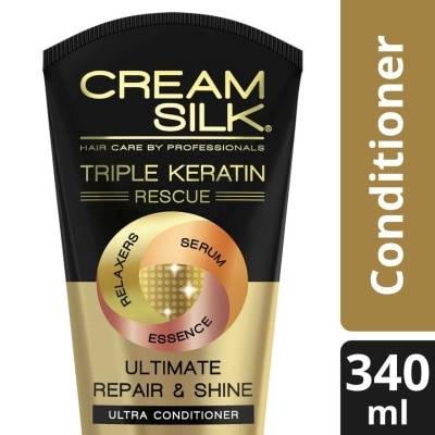 CREAMSILK Cream Silk Triple Keratin Rescue Conditioner Ultimate Repair & Shine 340ML