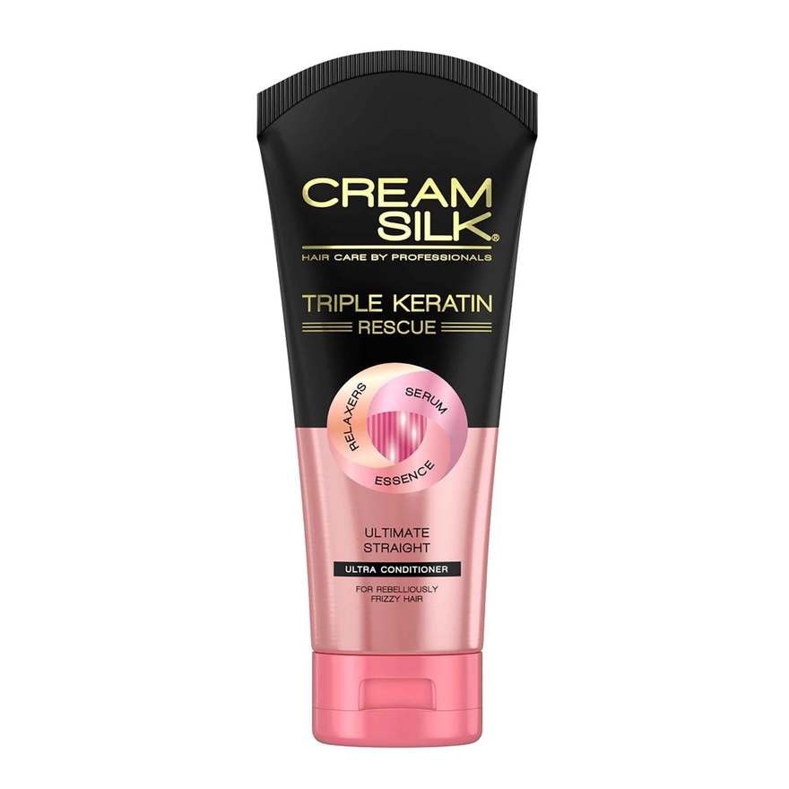 Cream Silk Triple Keratin Rescue Conditioner Ultimate Straight 340ML