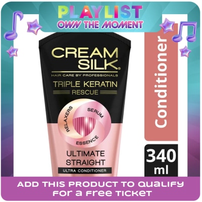 CREAMSILK - Cream Silk Triple Keratin Rescue Conditioner Ultimate Straight 340ML