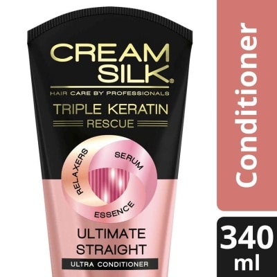 CREAMSILK Cream Silk Triple Keratin Rescue Conditioner Ultimate Straight 340ML