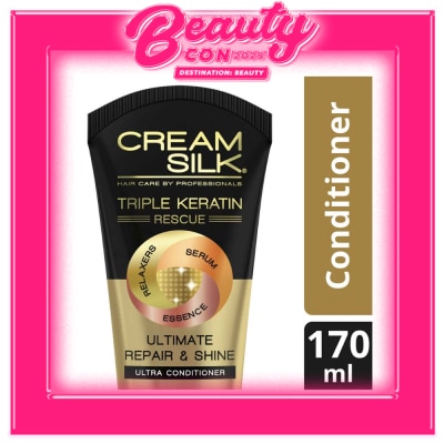 CREAMSILK Cream Silk Triple Keratin Rescue Conditioner Ultimate Repair & Shine 170ML