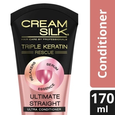 CREAMSILK Cream Silk Triple Keratin Rescue Conditioner Ultimate Straight 170ML