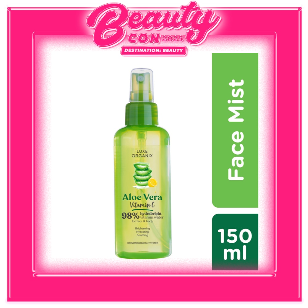 Luxe Organix 98% Aloe Vera Vitamin C hydrabright Vitamin Water 150ml