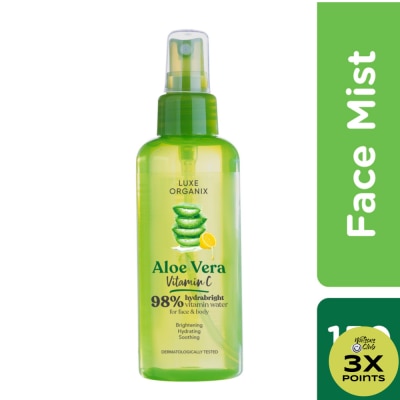 LUXE ORGANIX Luxe Organix 98% Aloe Vera Vitamin C hydrabright Vitamin Water 150ml
