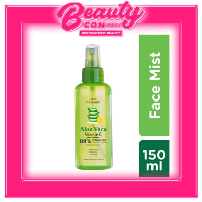 LUXE ORGANIX Luxe Organix 98% Aloe Vera Vitamin C hydrabright Vitamin Water 150ml