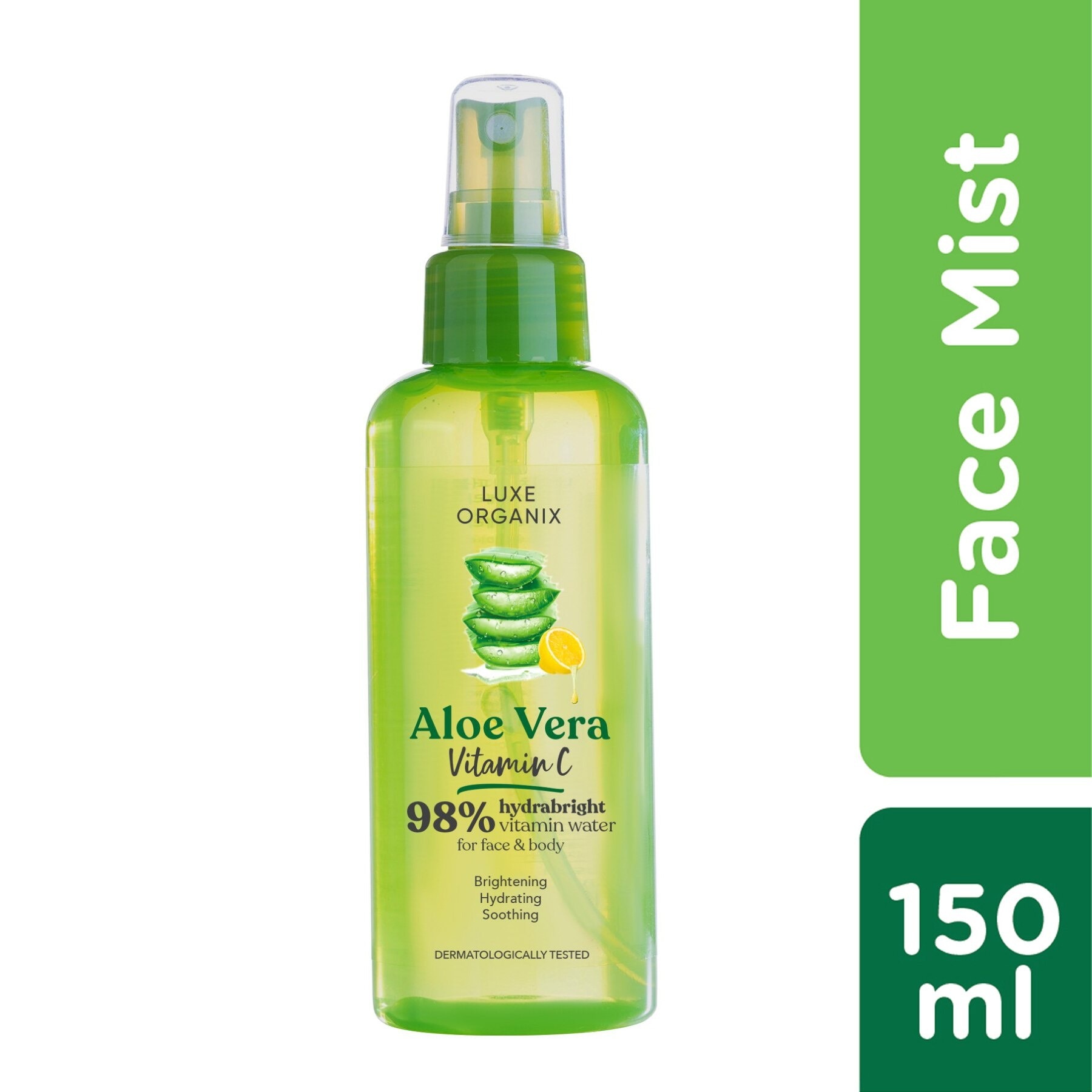 Luxe Organix 98% Aloe Vera Vitamin C hydrabright Vitamin Water 150ml