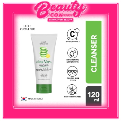 LUXE ORGANIX Luxe Organix 99% Aloe Vera Vitamin C Hydrabright Cleanser 120ml