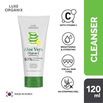 LUXE ORGANIX Luxe Organix 99% Aloe Vera Vitamin C Hydrabright Cleanser 120ml