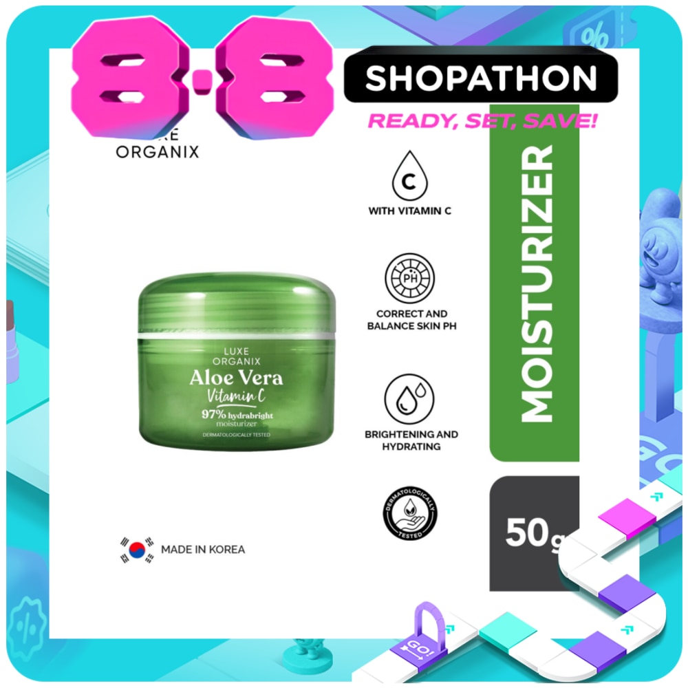 Luxe Organix 97% Aloe Vera Vitamin C Hydrabright Moisturizer 50g image