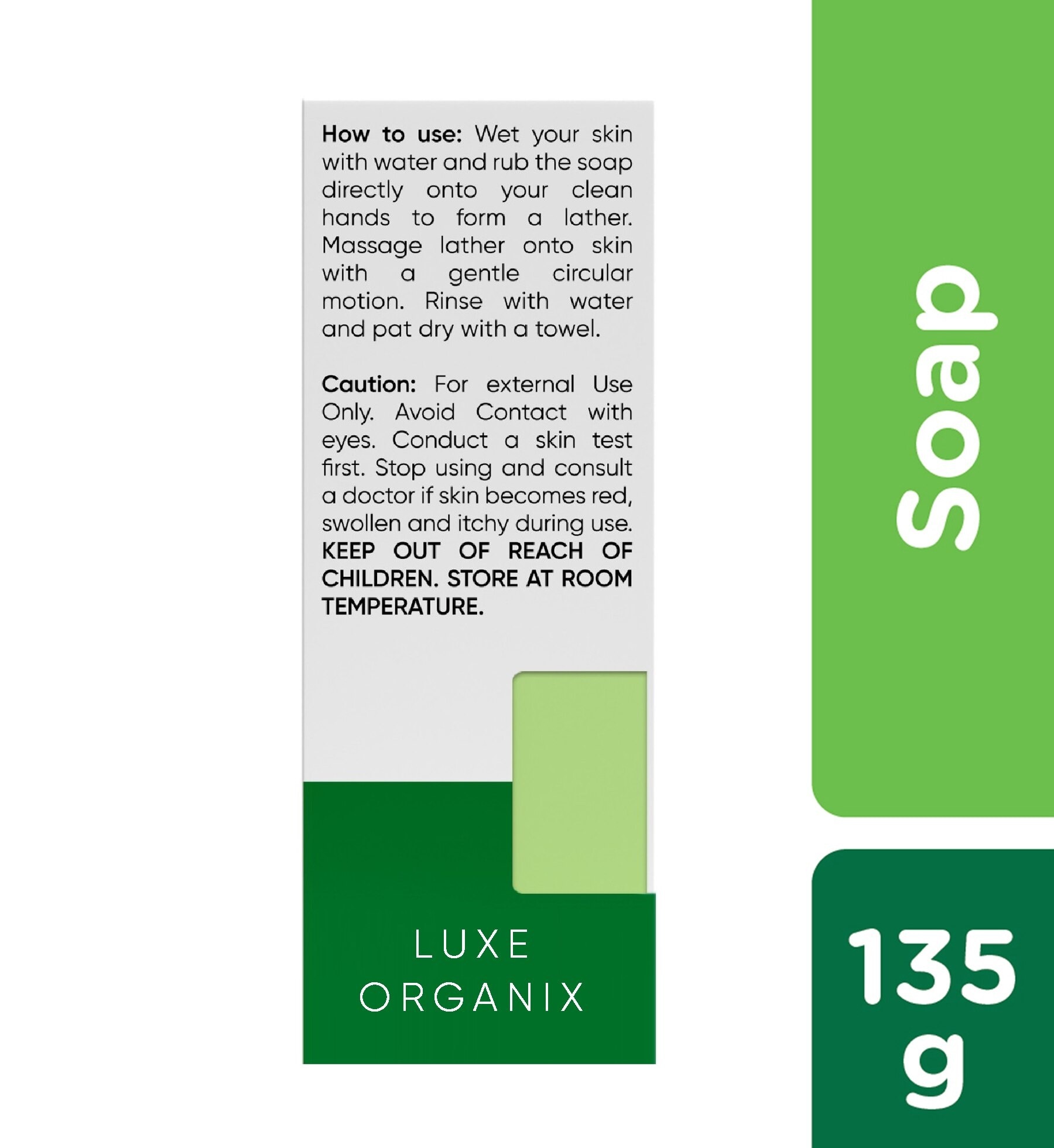 Luxe Organix 98% Aloe Vera Vitamin C Hydrabright Glutathione Soap 135g