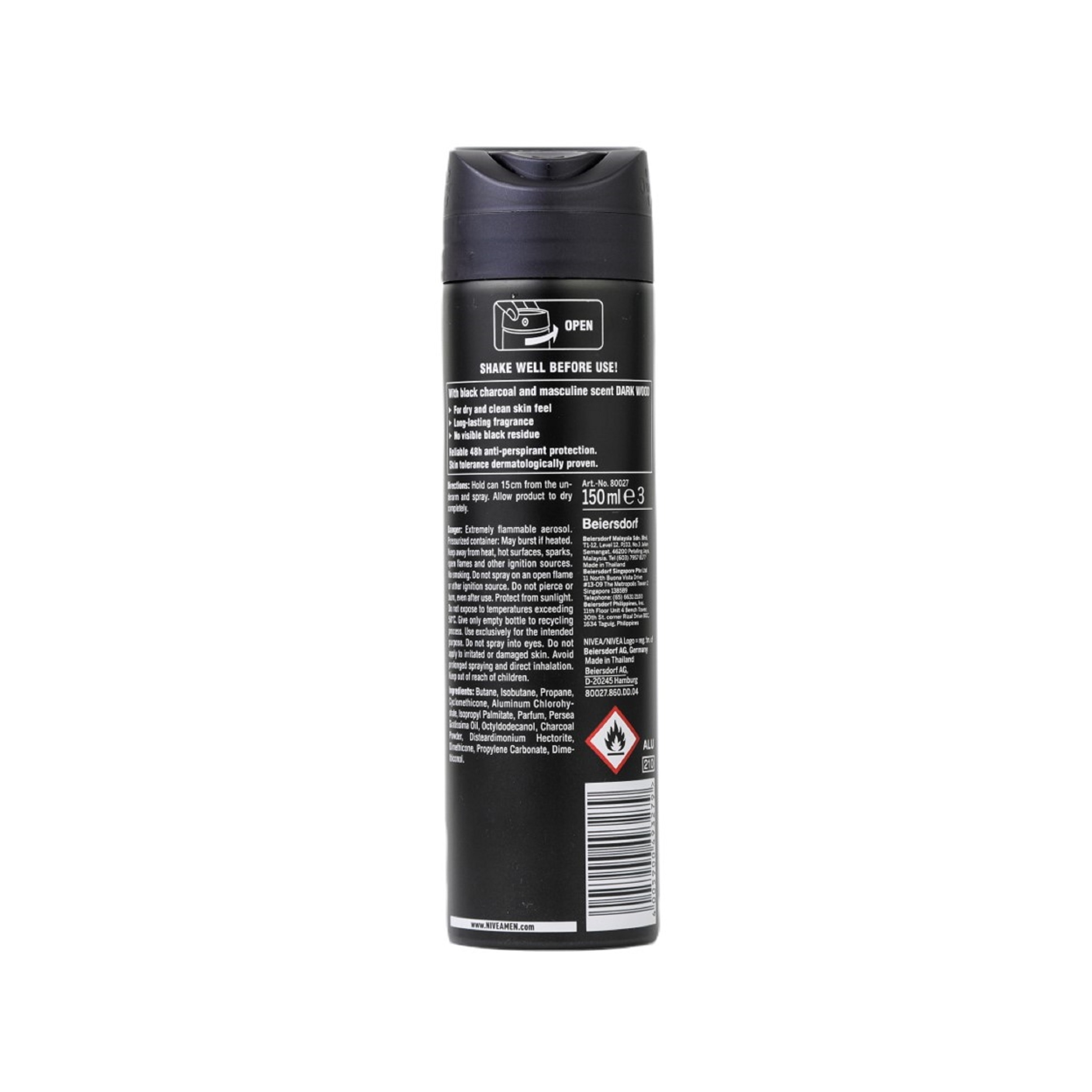 Men Deodorant Deep Anti-Perspirant Spray 150ml