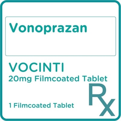 VOCINTI Vonoprazan 20mg 1 Film Coated Tablet [PRESCRIPTION REQUIRED]