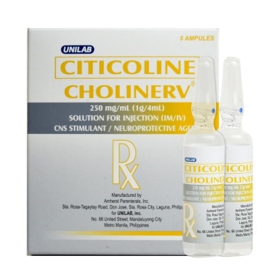 CHOLINERV Citicoline Sodium 250mg ml 1 Ampule [PRESCRIPTION REQUIRED]