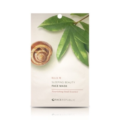 FACE REPUBLIC Sleeping Beauty Face Mask - Nourishing Snail Essence - 23 G