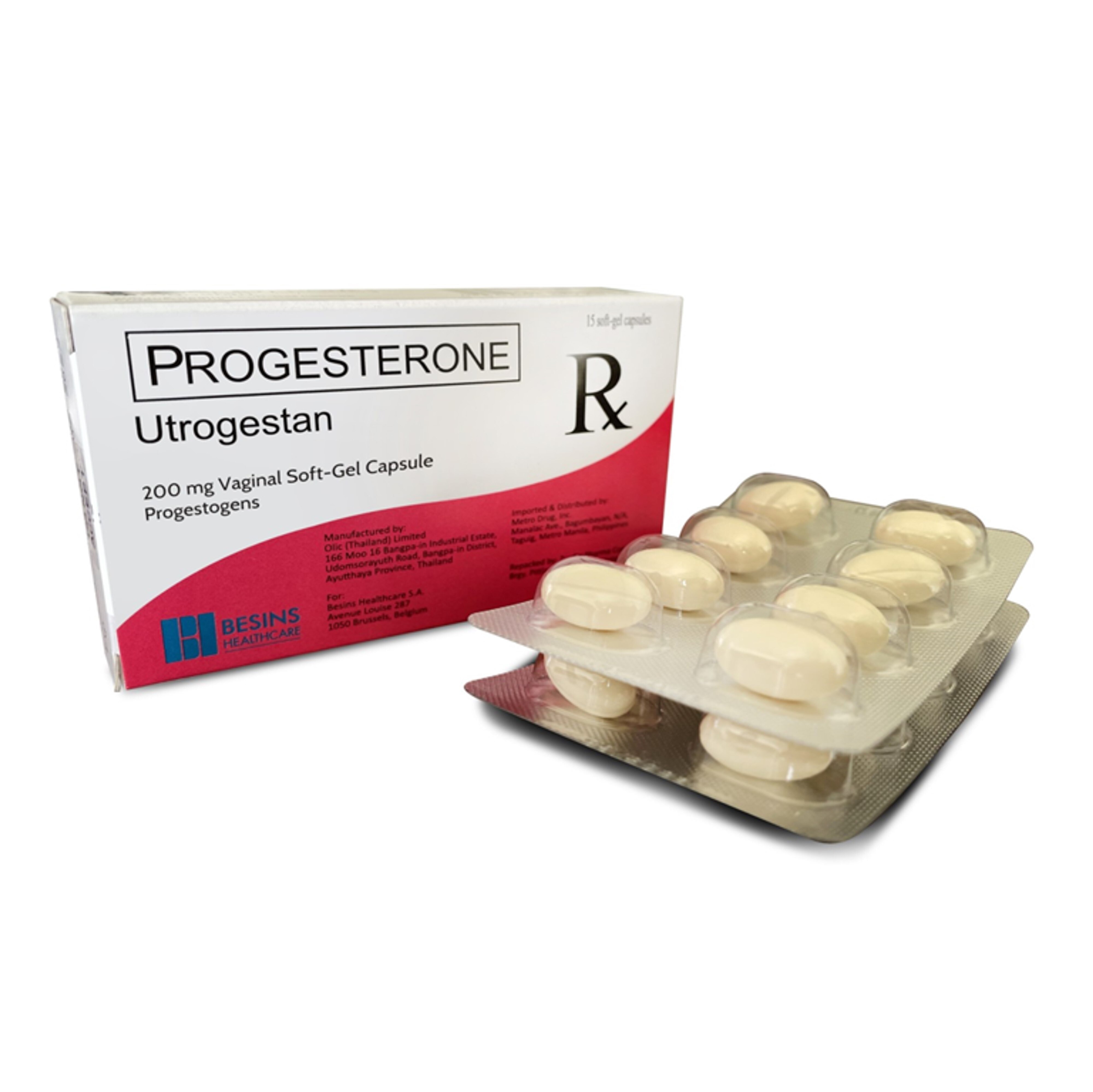 UTROGESTAN Progesterone 200Mg Vaginal Sold Per Piece [PRESCRIPTION REQUIRED]