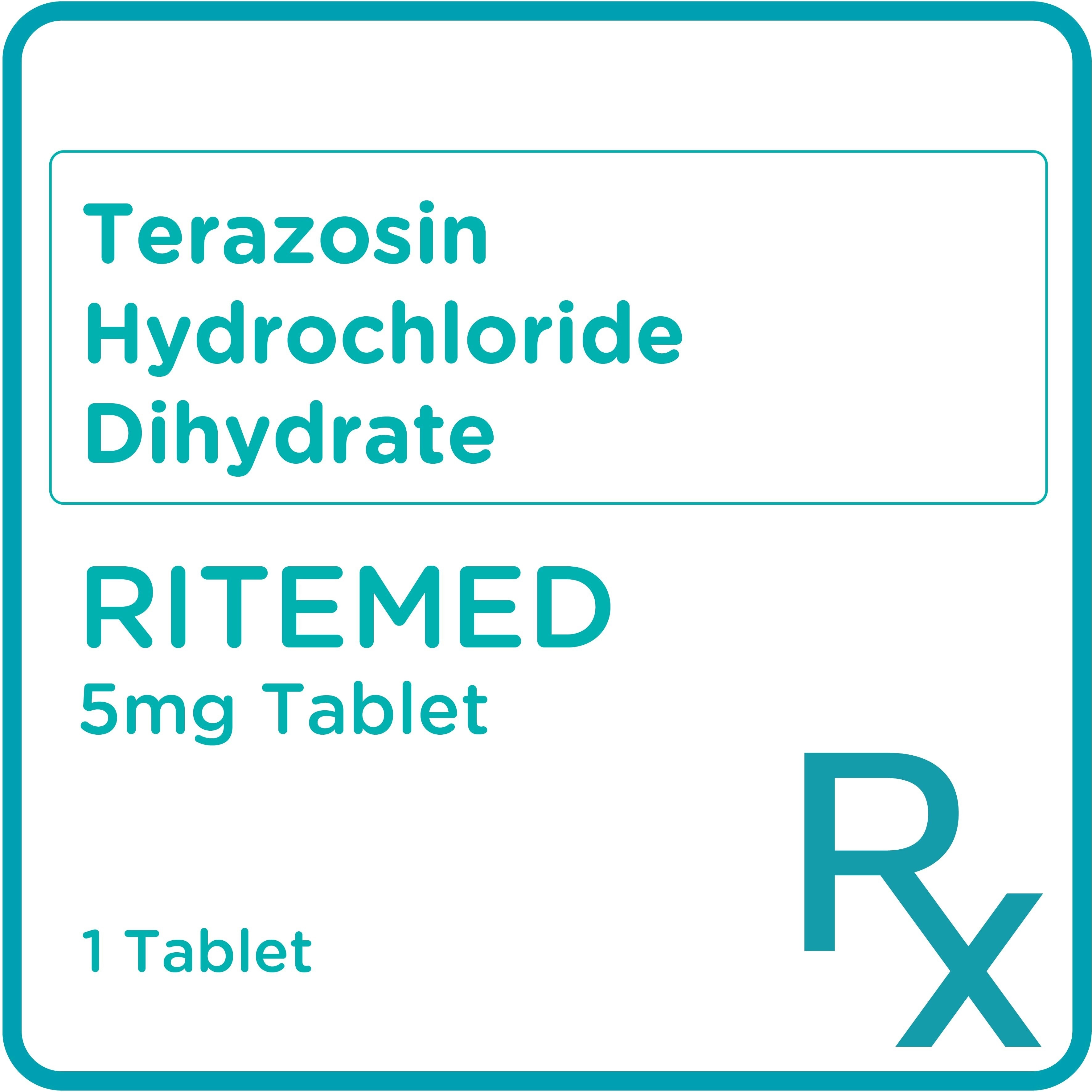 Terazosin Hydrochloride Dihydrate 5mg 1 Tablet [Prescription Required]