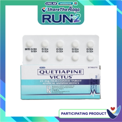 VICTUS Quetiapine 25Mg 1 Tablet [Prescription Required] image