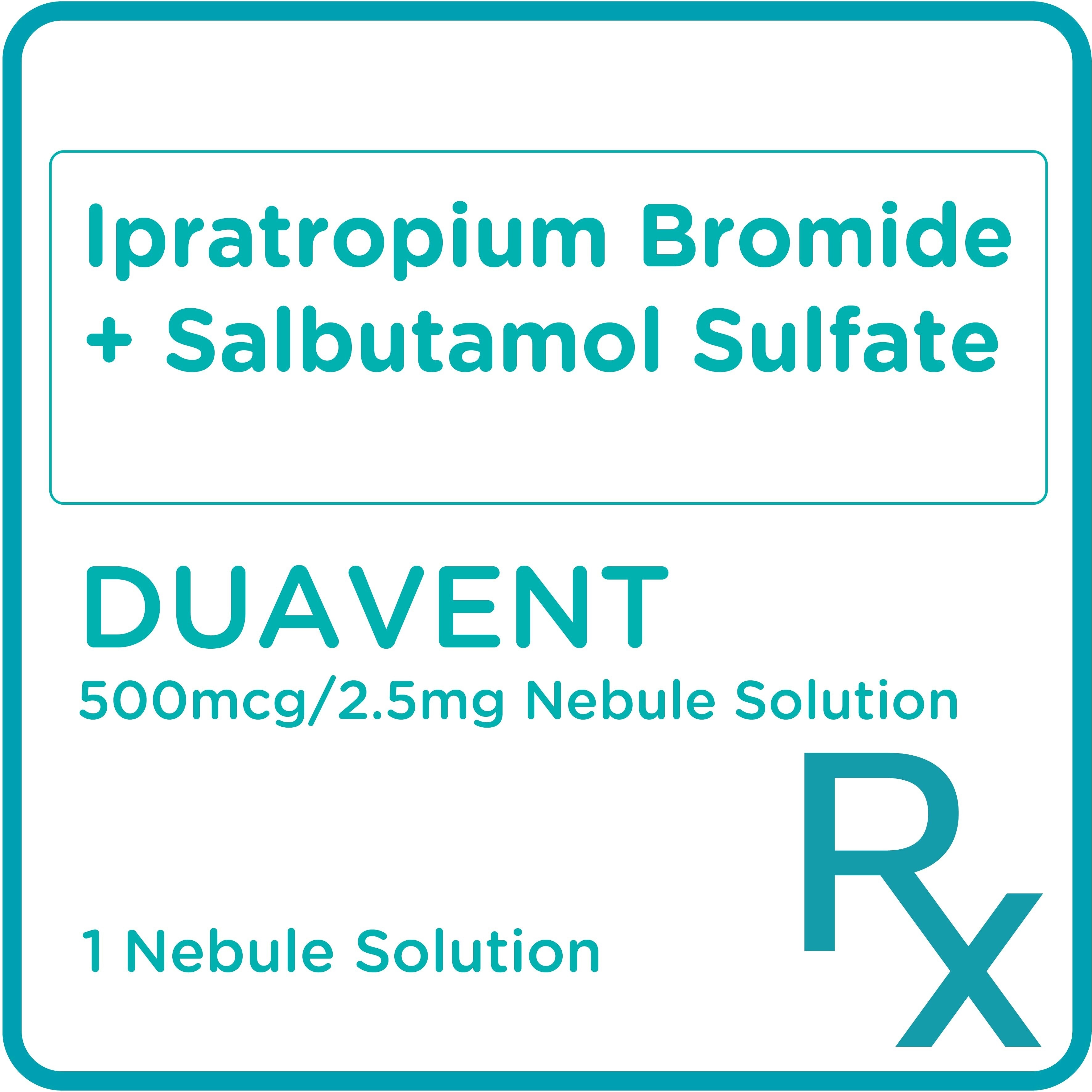 Ipratropium Bromide + Salbutamol Sulfate 500mcg/2.5mg 1 Nebule Solution [Prescription Required]